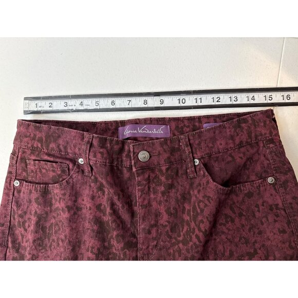 Gloria Vanderbilt Women’s Rail Straight Jeans Size 10 Short Leopard Print - Picture 9 of 10
